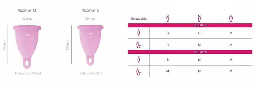 Kubeczek menstruacyjny, przezroczysty, rozmiar M, w woreczku - Perfect Cup Zero Waste — Zdjęcie N2