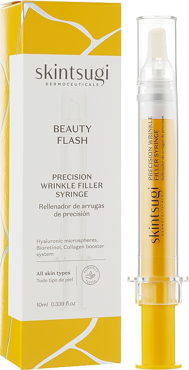 Przeciwstarzeniowe serum do twarzy - Skintsugi Beauty Flash Precision Wrinkle Filler Syringe