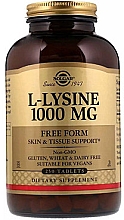 L-Lizyna w kapsułkach, 1000 mg - Solgar L-Lysine — Zdjęcie N2