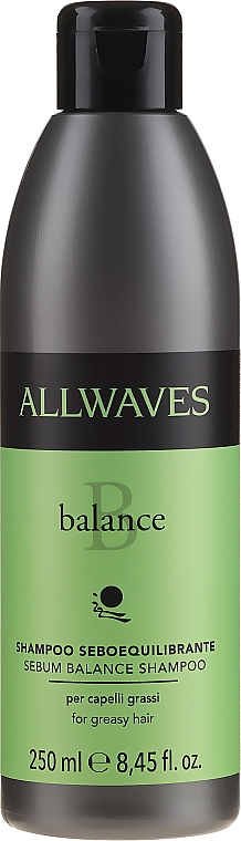 Normalizujący szampon do włosów tłustych - Allwaves Balance Sebum Balancing Shampoo