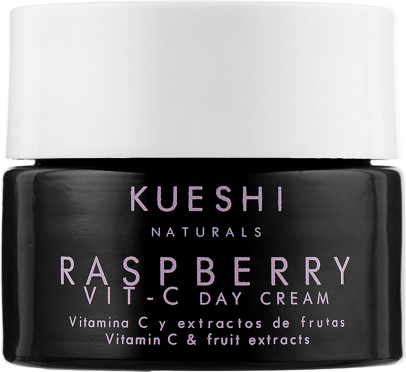 Krem do twarzy z ekstraktem z malin i witaminą C - Kueshi Naturals Raspberry Vit-C Day Cream — Zdjęcie N1
