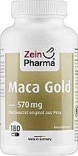 Suplement diety Sproszkowany korzeń Maca, 570 mg, kapsułki - ZeinPharma Maca Gold 570mg — Zdjęcie N1
