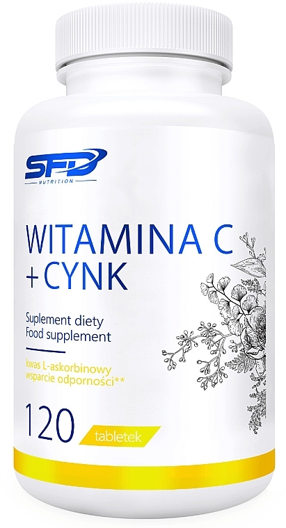 Suplement diety Witamina C + Cynk - SFD Nutrition Vitamin C + Zinc — Zdjęcie N1