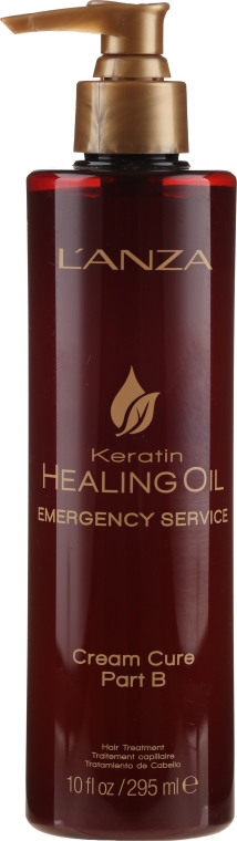 Naprawczy krem do włosów (krok B) - L'anza Keratin Healing Oil Emergency Service Cream Cure Part B — Zdjęcie N1