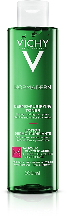 PRZECENA! Tonik oczyszczający i zwężający pory - Vichy Normaderm Purifying Pore-Tightening Lotion * — Zdjęcie N1