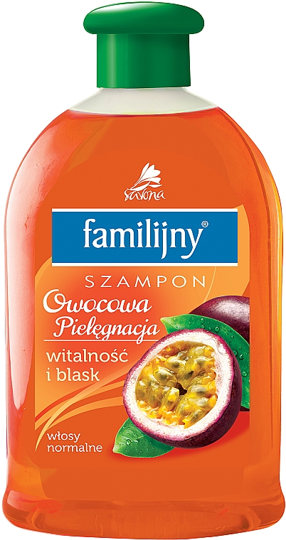 Familijny szampon do włosów normalnych - Pollena Savona Familijny Fruity Care Shampoo Vitality & Shine — Zdjęcie N1