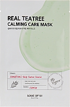 Kojąca maseczka do twarzy z zieloną herbatą - Some By Mi Real Tea Tree Calming Care Mask — Zdjęcie N1