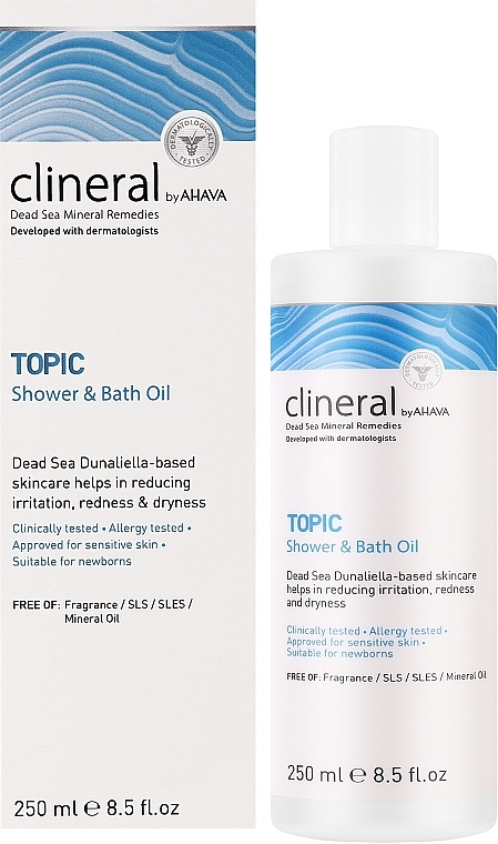 Olejek do kąpieli i pod prysznic - Ahava Clineral Topic Shower & Bath Oil — Zdjęcie N2