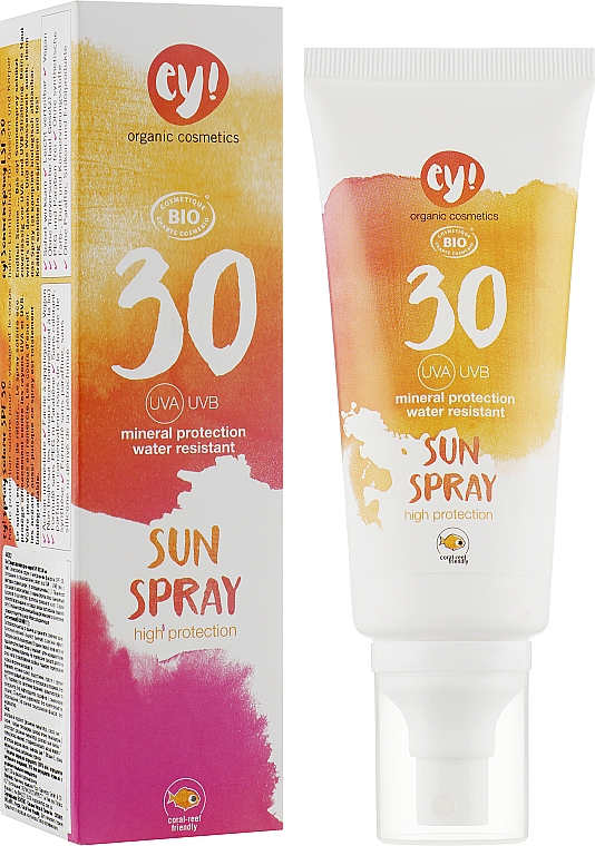 Spray przeciwsłoneczny z filtrem mineralnym SPF 30 - Ey! Organic Cosmetics Sunspray — Zdjęcie N1