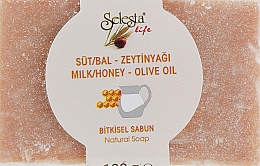 Kup Mydło roślinne w kostce z miodem, mlekiem i oliwą z oliwek - Selesta Life Soap