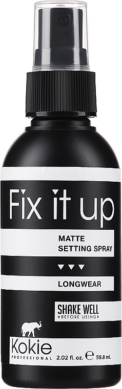 Matujący utrwalacz makijażu - Kokie Professional Fix It Up Setting Spray Fix It Up Matte — Zdjęcie N1