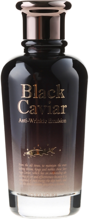 Emulsja do twarzy z ekstraktem z czarnego kawioru - Holika Holika Black Caviar Anti-Wrinkle Emulsion — Zdjęcie N2