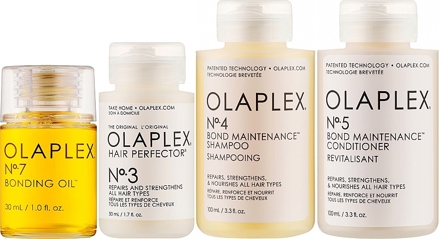 Zestaw wzmacniający i nabłyszczający włosy - Olaplex In Good Repair Strength & Shine Hair Kit (shm/100ml + con/100ml + elixir/50ml + oil/30ml) — Zdjęcie N2