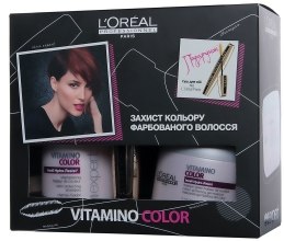 Kup Zestaw - L'Oreal Professionnel Vitamino Color (shm/250ml + mask/200ml + mascara/10.5ml)