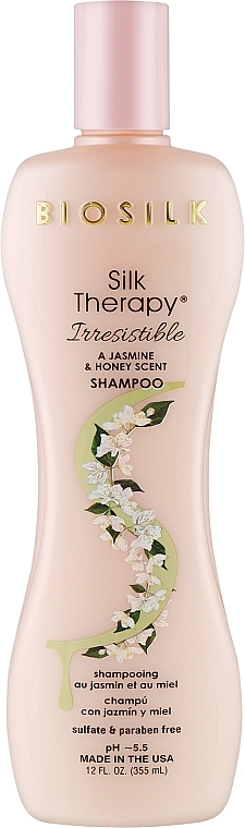 Szampon Silk Therapy o zapachu jaśminu i miodu - Biosilk Silk Therapy Irresistible Shampoo — Zdjęcie N2
