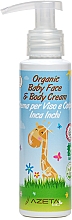 Organiczny krem ​​dla niemowląt do twarzy i ciała - Azeta Bio Organic Baby Face & Body Cream — Zdjęcie N2