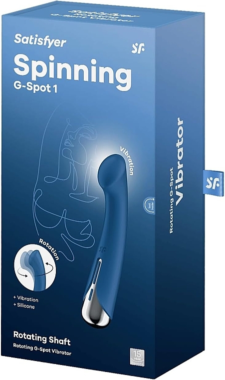 Wibrator punktu G, niebieski - Satisfyer Spinning G-Spot 1 Blue — Zdjęcie N1