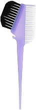 Pędzelek do farbowania włosów z grzebieniem, fioletowy - Comair — Zdjęcie N1