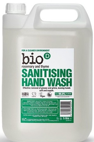 Sanitarne mydło w płynie Rozmaryn i tymianek - Bio-D Rosemary & Thyme Sanitising Hand Wash — Zdjęcie N2