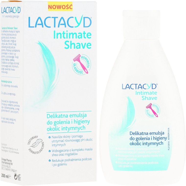 Delikatna emulsja do golenia i higieny okolic intymnych - Lactacyd Intimate Shave