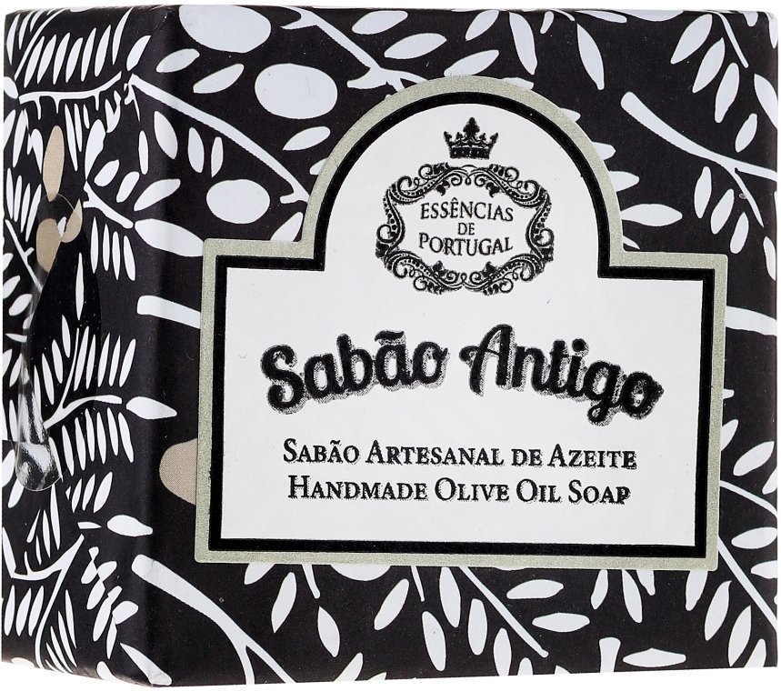 Naturalne mydło w kostce, czarno-biały kartonik - Essencias De Portugal Tradition Ancient Soap — Zdjęcie N1