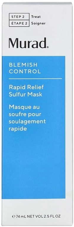 Oczyszczająca maska ​​do twarzy z siarką - Murad Blemish Control Rapid Relief Sulfur Mask — Zdjęcie N2