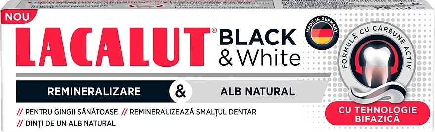 Pasta do zębów - Lacalut Black & White Toothpaste — Zdjęcie N3