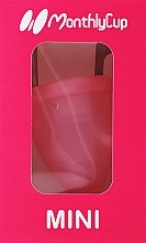 Kubeczek menstruacyjny, mini, różowy topaz - Menskopp Intimate Care Mini — Zdjęcie N1