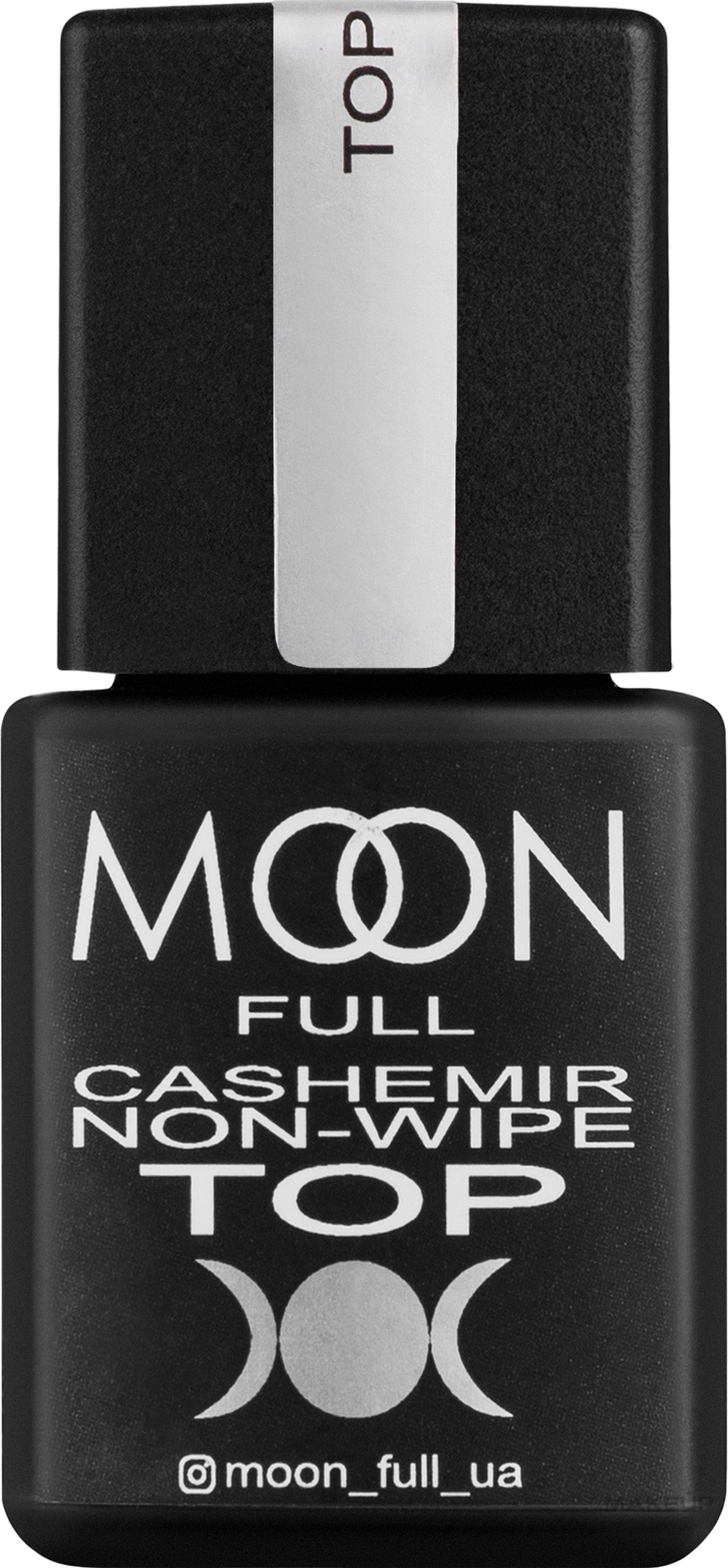 Matowy top coat bez lepkiej warstwy - Moon Full Cashemir Non-Wipe Top — Zdjęcie 8 ml