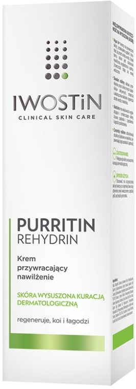 Krem przywracający nawilżenie - Iwostin Purritin Rehydrin  — Zdjęcie N1