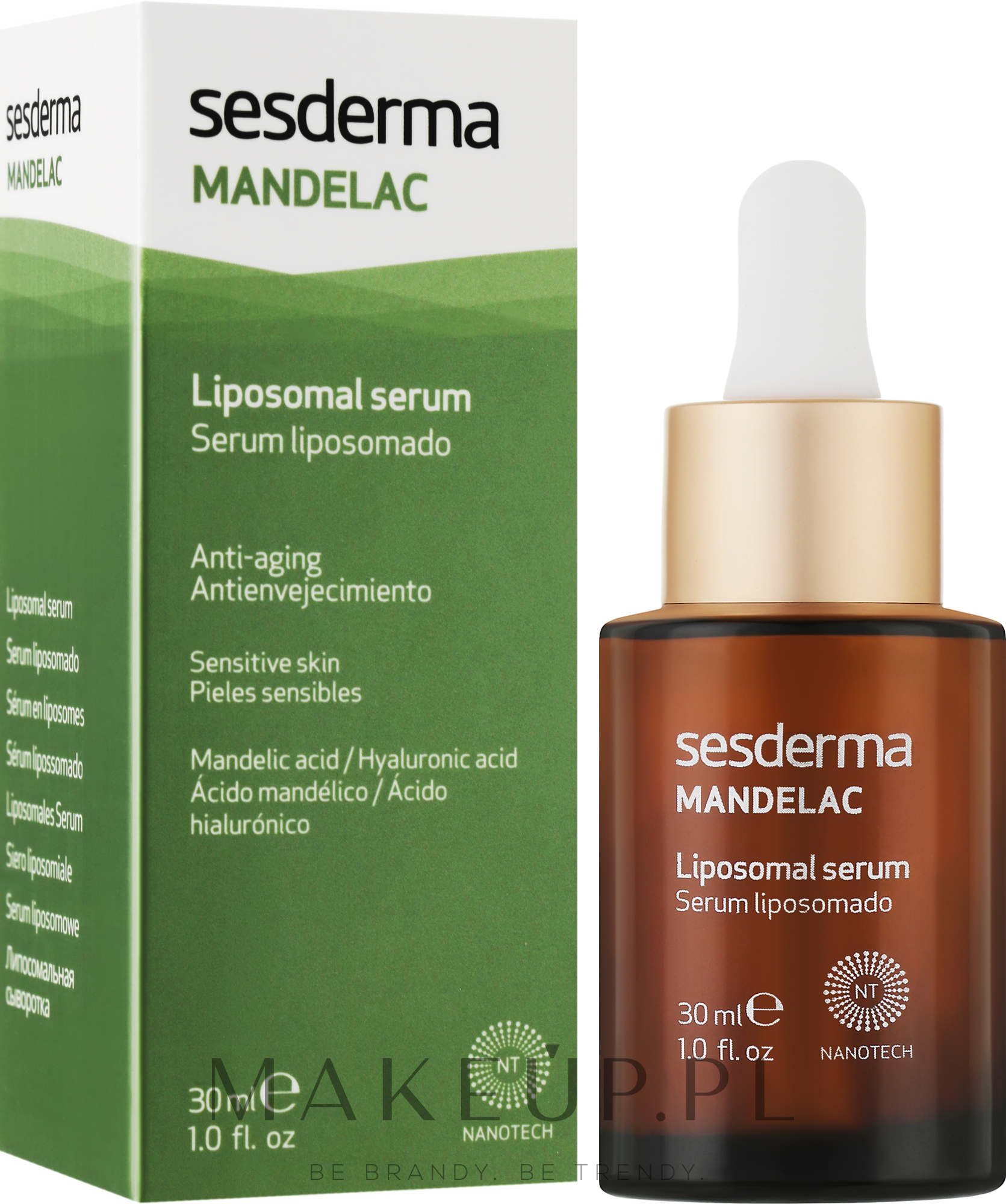 Serum przeciwstarzeniowe z kwasem migdałowym - SesDerma Laboratories Mandelac Liposomal Serum — Zdjęcie 30 ml