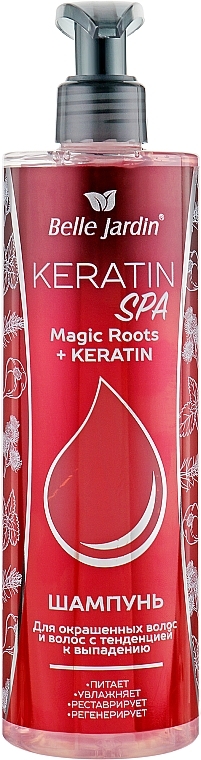 PRZECENA! Szampon do włosów farbowanych przeciw wypadaniu włosów - Belle Jardin Keratin SPA Magic Roots + Keratin * — Zdjęcie N1