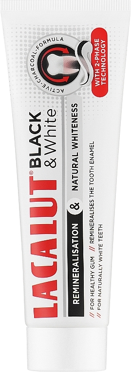 Pasta do zębów - Lacalut Black & White Toothpaste — Zdjęcie N1