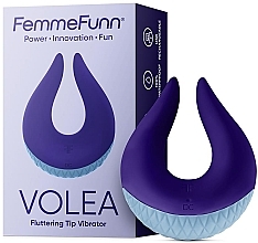 Wibrator do łechtaczki z drgającą końcówką, fioletowy - Femme Funn Volea Fluttering Tip Vibrator  — Zdjęcie N3