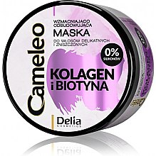 Kup Wzmacniająco-odbudowująca maska do włosów delikatnych i zniszczonych Kolagen i biotyna - Delia Cameleo