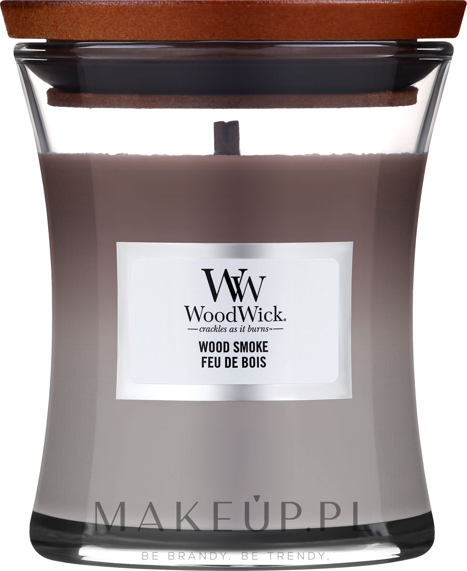 Świeca zapachowa w szkle - WoodWick Hourglass Candle Wood Smoke — Zdjęcie 85 g