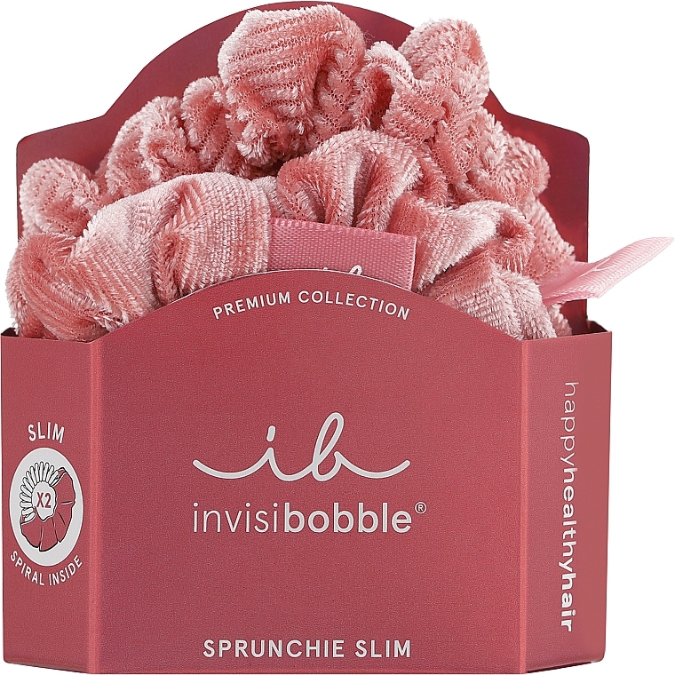 Elastyczna gumka do włosów - Invisibobble Sprunchie Slim Premium La Vie En Rose — Zdjęcie N1