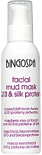 Maska błotna do twarzy z koenzymem Q10 i proteinami jedwabiu - BingoSpa Mud Mask With Coenzyme Q10 And Silk Proteins — Zdjęcie N1