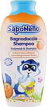 Szampon i żel pod prysznic dla dzieci, Apricot - SapoNello Shower and Hair Gel — Zdjęcie N1