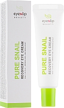 Krem do skóry wokół oczu ze śluzem ślimaka - Eyenlip Pure Snail Recovery Eye Cream — Zdjęcie N4