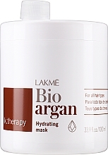 Nawilżająca maska do włosów ze 100% organicznym olejem arganowym - Lakmé K.Therapy Bio-Argan Mask — Zdjęcie N3