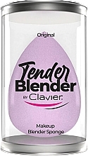 PREZENT! Gąbka do makijażu, liliowa - Clavier Tender Blender Super Soft — Zdjęcie N1