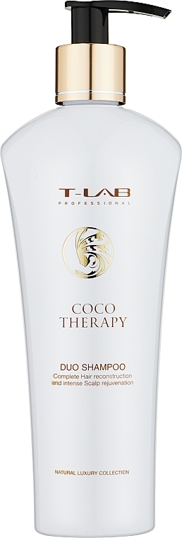 Keratynowy szampon do włosów - T-Lab Professional Coco Therapy Duo Shampoo — Zdjęcie N2