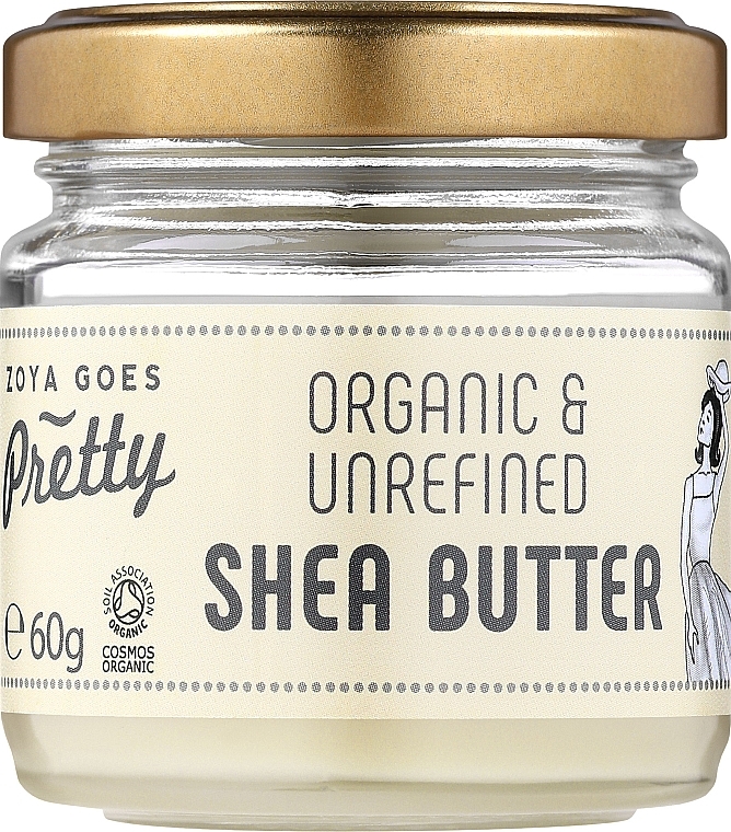 Organiczne nierafinowane masło shea - Zoya Goes Pretty Organic Unrefined Shea Butter — Zdjęcie N1