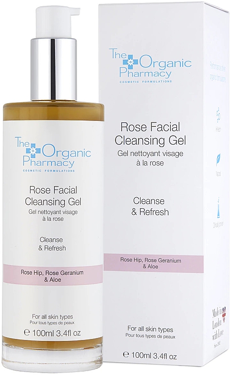 Oczyszczający żel do mycia twarzy - The Organic Pharmacy Rose Facial Cleansing Gel — Zdjęcie N1