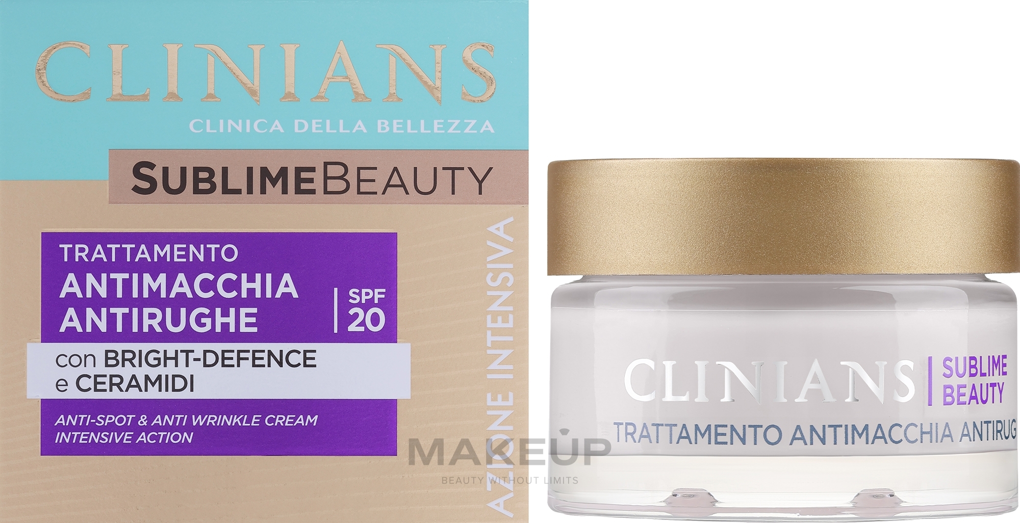Ochronny krem wyrównujący koloryt skóry - Clinians Sublime Beauty Antimacchia Protettivo Face Cream — Zdjęcie 50 ml