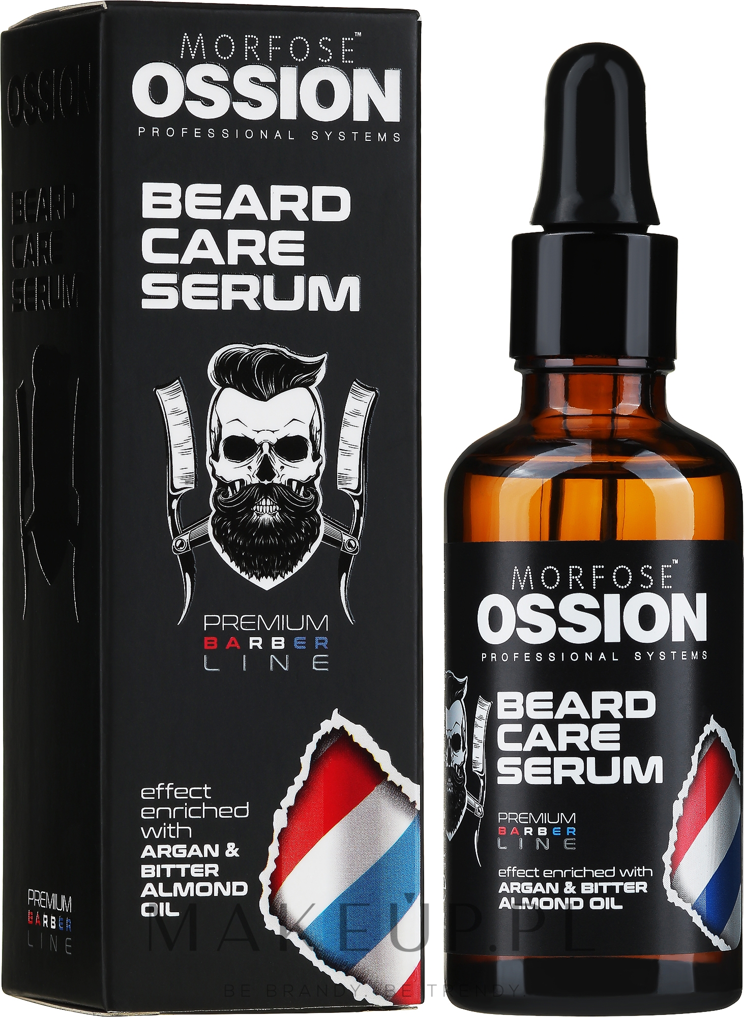 Serum do brody z olejem arganowym i olejkiem migdałowym - Morfose Ossion Beard Care Serum — Zdjęcie 50 ml