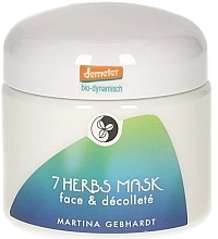 7 ziołowa maska na twarz i szyję - Martina Gebhardt 7 Herbs Mask Face & Decollete — Zdjęcie N1