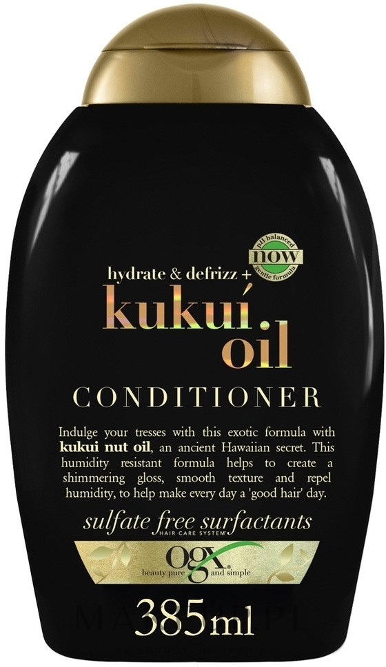 Odżywka do włosów z olejem kukui - OGX Kukui Oil Conditioner — Zdjęcie 385 ml