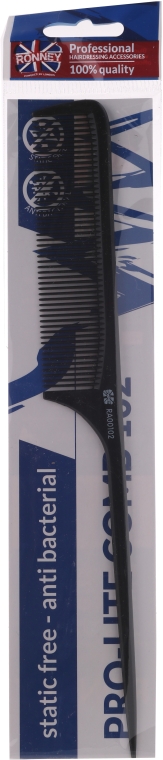Grzebień do włosów, 238 mm - Ronney Professional Comb Pro-Lite 102 — Zdjęcie N1